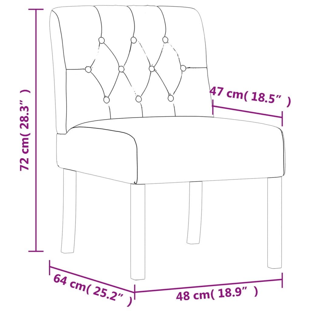 Sedia Pantofola in Lino Design Bottoni - homemem39
