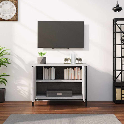 Mobile TV con Ante Grigio Sonoma 60x35x45 cm Legno Multistrato