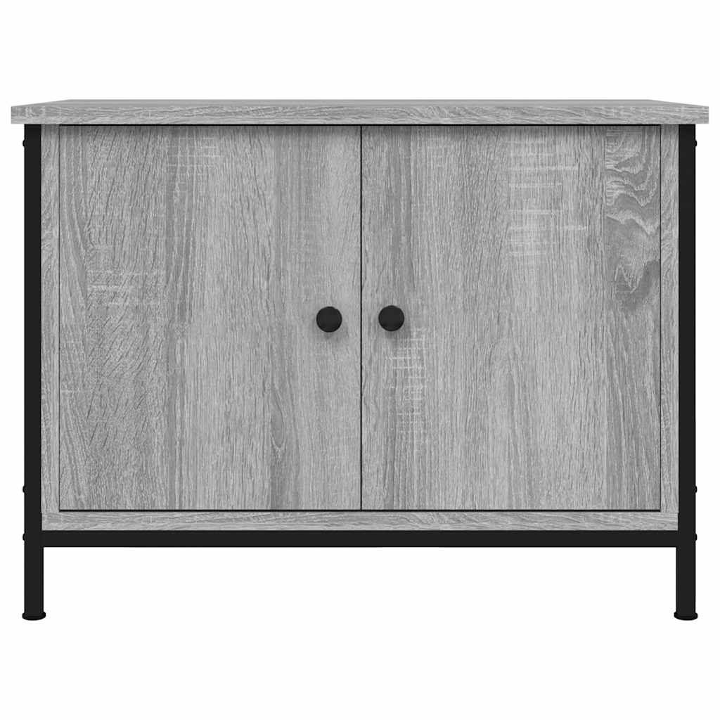 Mobile TV con Ante Grigio Sonoma 60x35x45 cm Legno Multistrato