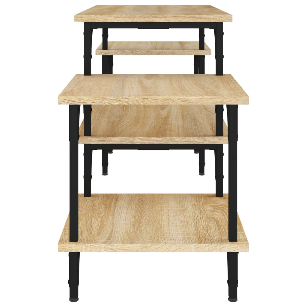 Mobile Porta TV Rovere Sonoma 117x35x52 cm in Legno Multistrato