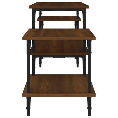 Mobile Porta TV Rovere Marrone 117x35x52 cm Legno Multistrato