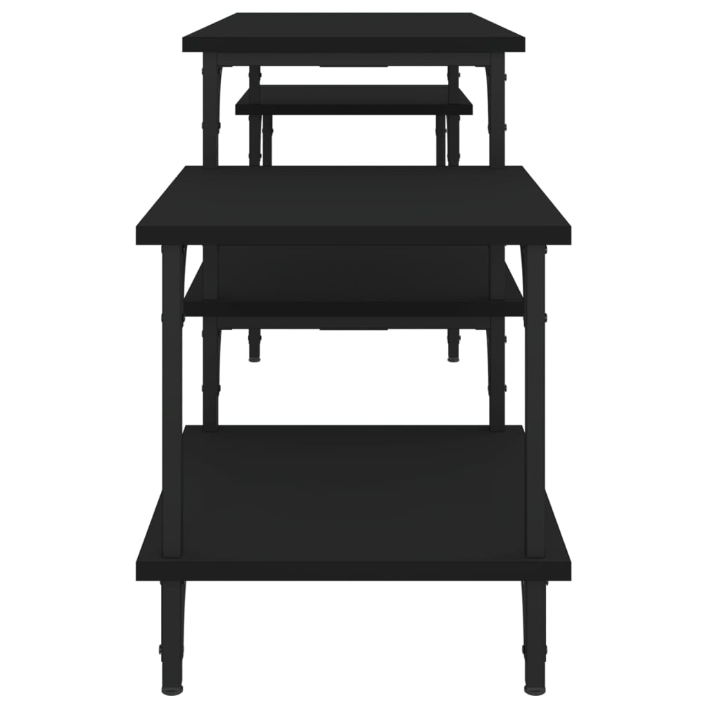 Mobile Porta TV Nero 157x35x52 cm in Legno Multistrato