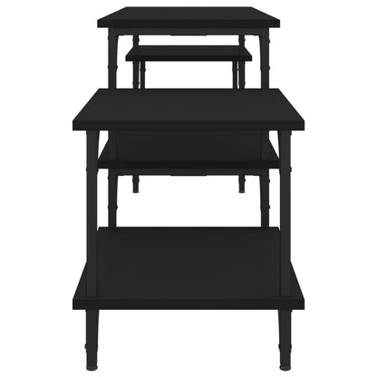 Mobile Porta TV Nero 157x35x52 cm in Legno Multistrato