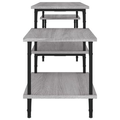 Mobile Porta TV Grigio Sonoma 157x35x52 cm in Legno Multistrato