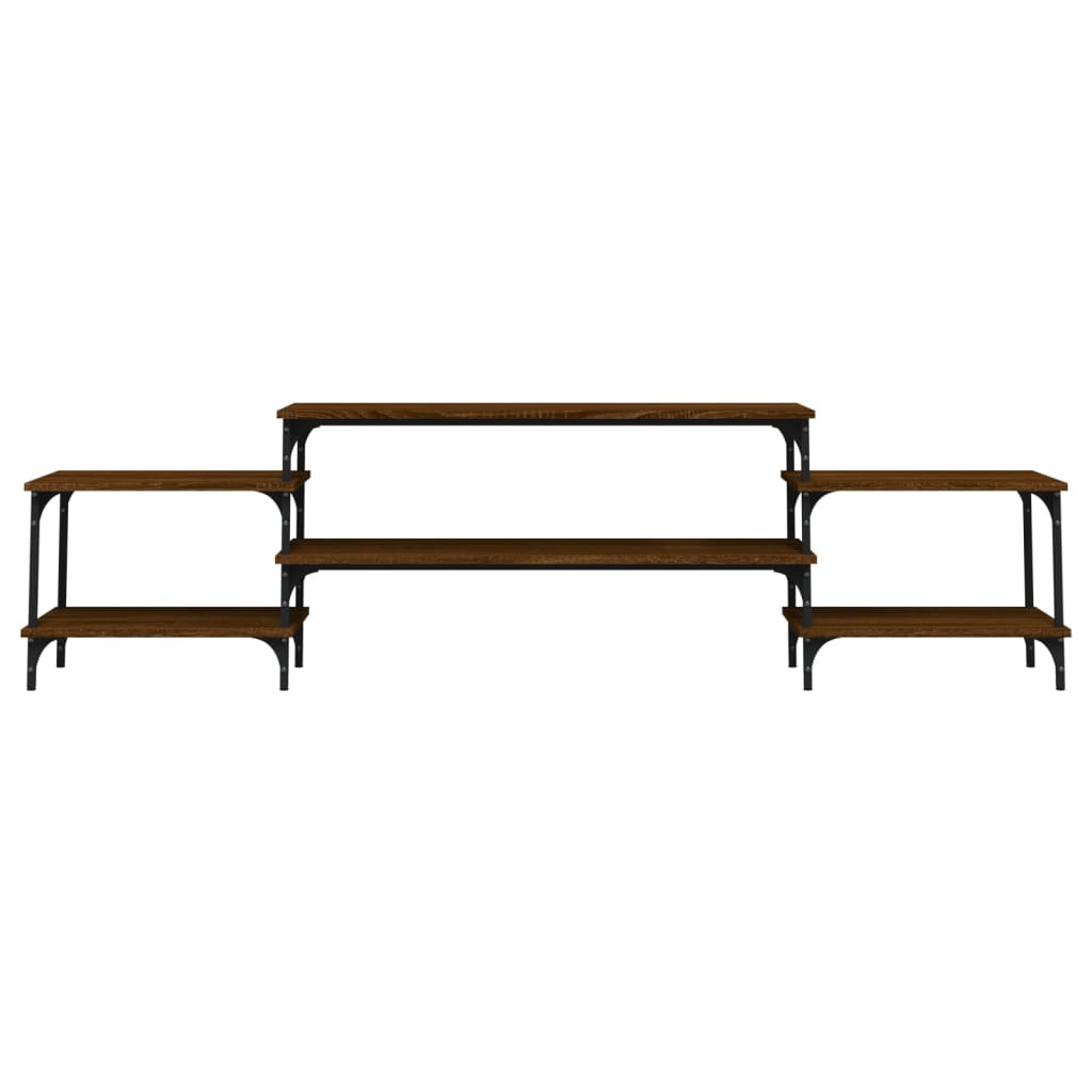 Mobile Porta TV Rovere Marrone 197x35x52 cm Legno Multistrato