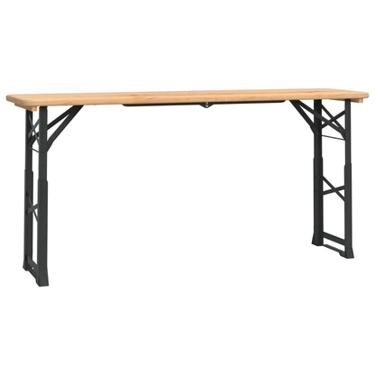 Tavolo Pieghevole Birreria 170x50x75/105cm Legno Massello Abete | homemem39
