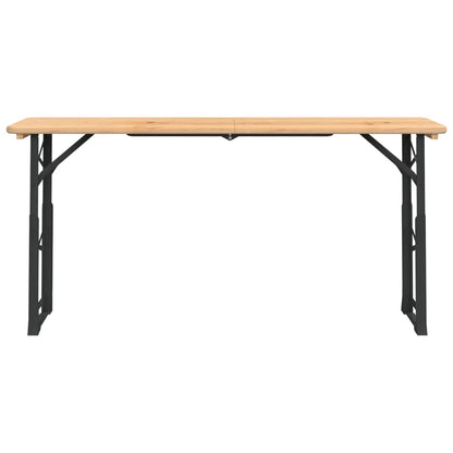 Tavolo Pieghevole Birreria 170x50x75/105cm Legno Massello Abete | homemem39
