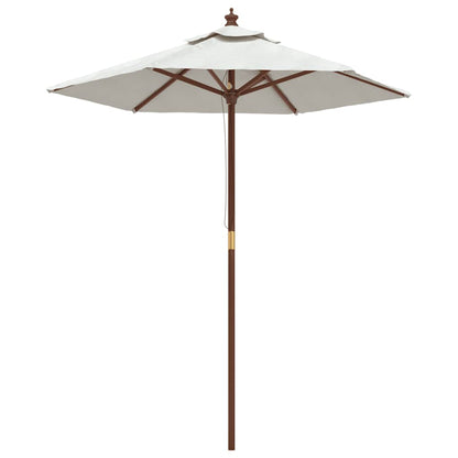 Ombrellone da Giardino con Palo in Legno Sabbia 196x231 cm | homemem39