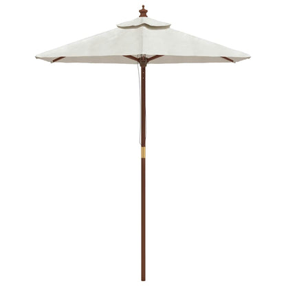 Ombrellone da Giardino con Palo in Legno Sabbia 196x231 cm | homemem39