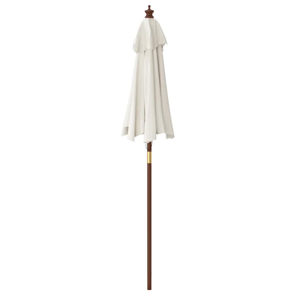 Ombrellone da Giardino con Palo in Legno Sabbia 196x231 cm | homemem39