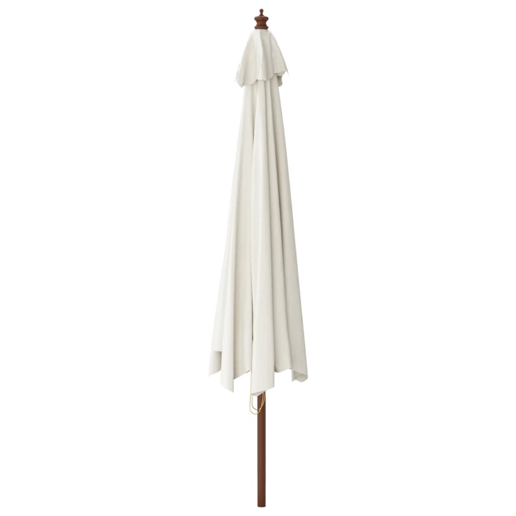 Ombrellone da Giardino con Palo in Legno Sabbia 400x273 cm | homemem39