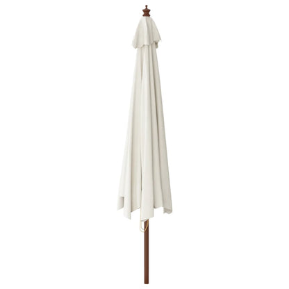 Ombrellone da Giardino con Palo in Legno Sabbia 400x273 cm | homemem39