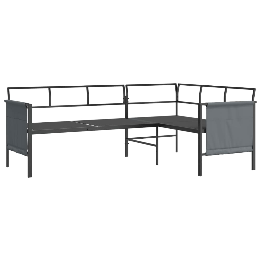 Set Salotto da Giardino 2 pz in Acciaio Antracite | homemem39