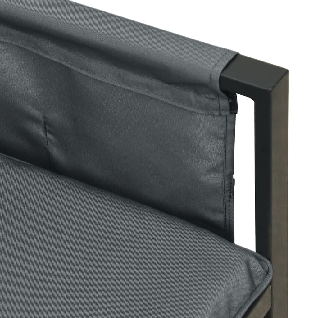 Set Salotto da Giardino 2 pz in Acciaio Antracite | homemem39