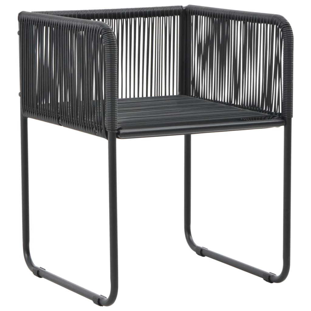 Set da Pranzo da Giardino 5 pz Nero | homemem39
