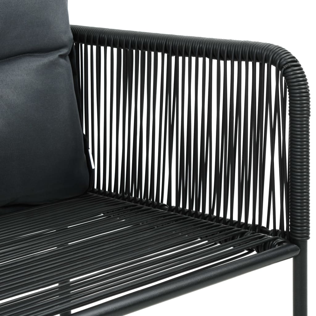 Set da Pranzo da Giardino 7 pz Nero | homemem39