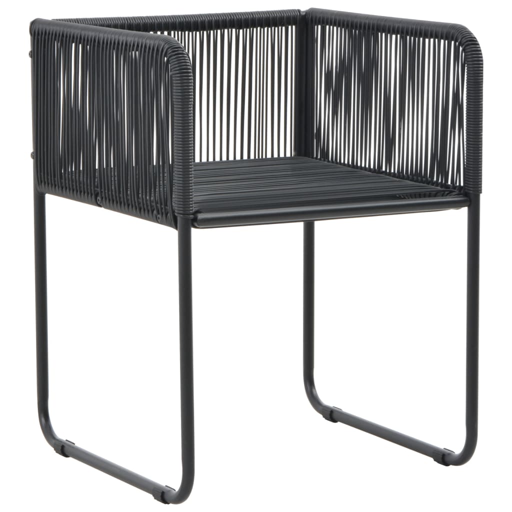 Set da Pranzo da Giardino 5 pz Nero | homemem39