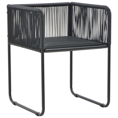 Set da Pranzo da Giardino 7 pz Nero | homemem39