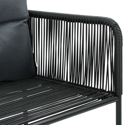 Set da Pranzo da Giardino 7 pz Nero | homemem39