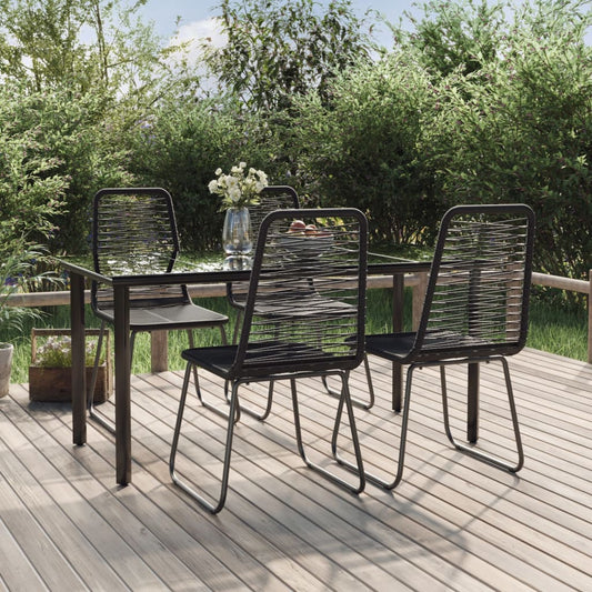 Set da Pranzo da Giardino 5 pz Nero | homemem39