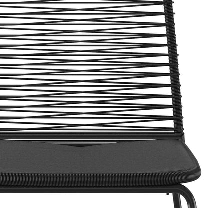 Set da Pranzo da Giardino 5 pz Nero | homemem39
