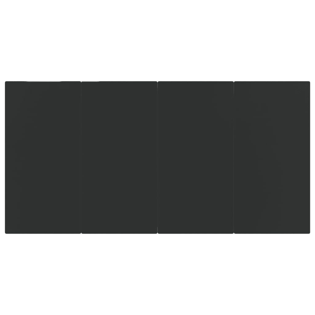 Set da Pranzo da Giardino 7 pz Nero in Rattan PVC - homemem39