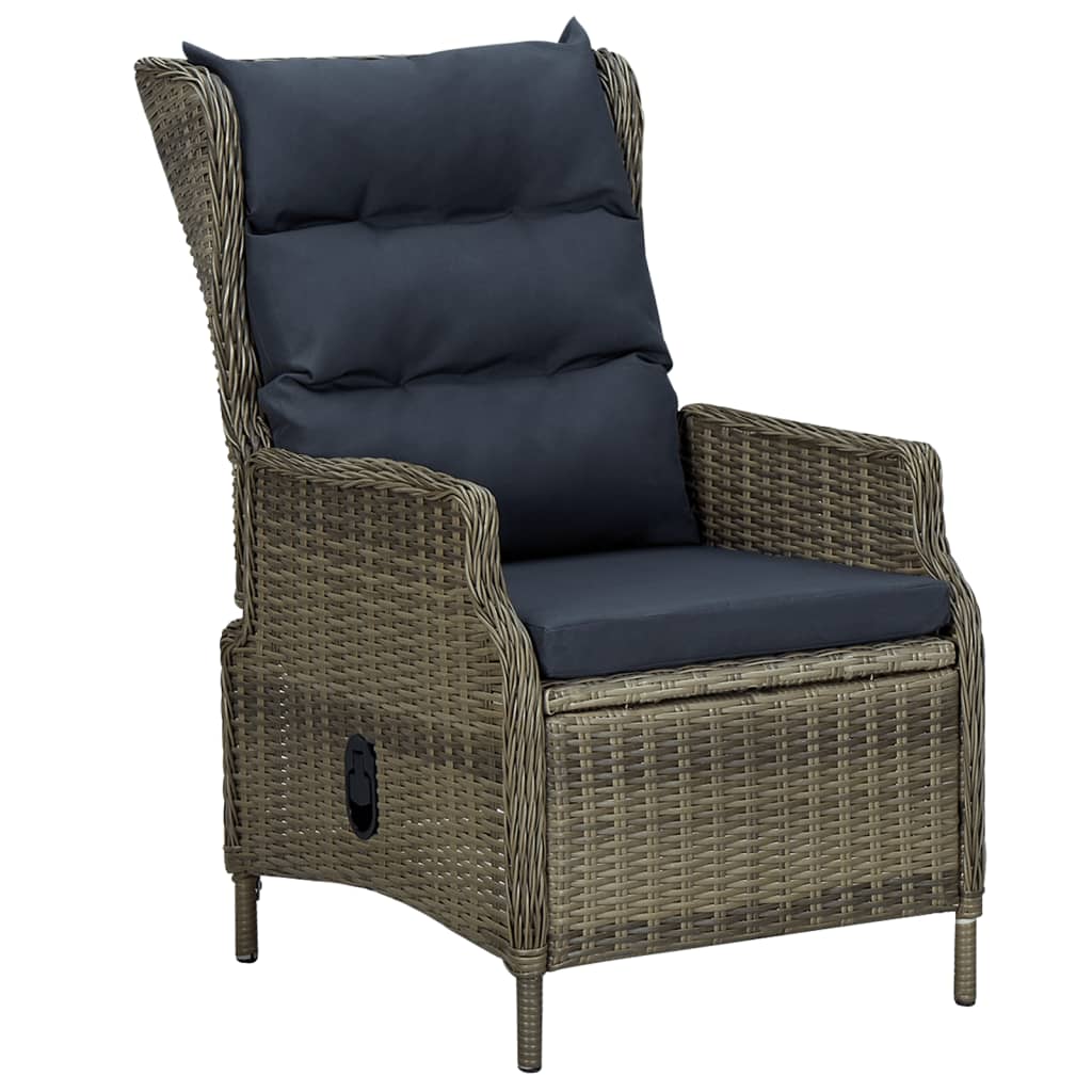 Set da Pranzo da Giardino 7 pz Marrone in Polyrattan | homemem39
