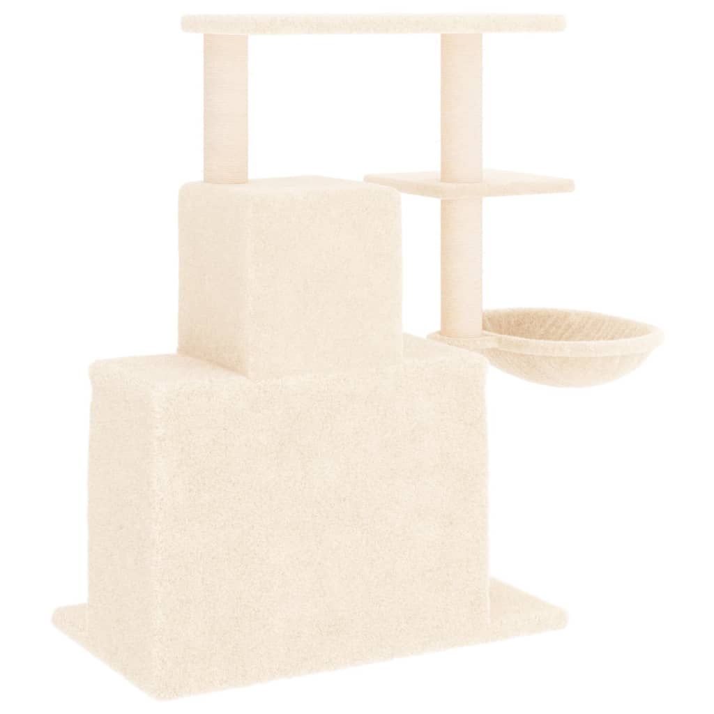 Albero per Gatti con Tiragraffi in Sisal Crema 83 cm - homemem39