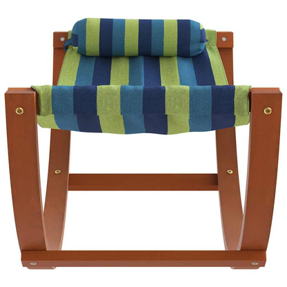 Amaca a Dondolo per Bambini Blu e Verde in Tessuto - homemem39