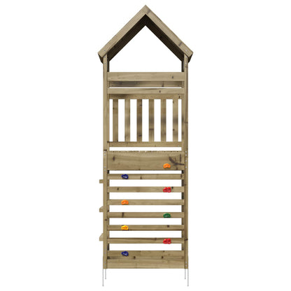 Torre da Gioco per Esterni Naturale Pino Solido Impregnato | homemem39