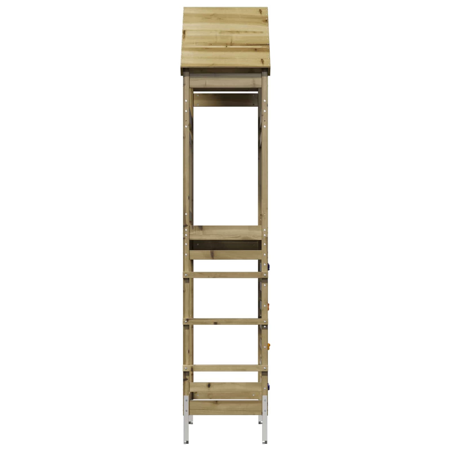 Torre da Gioco per Esterni Naturale Pino Solido Impregnato | homemem39