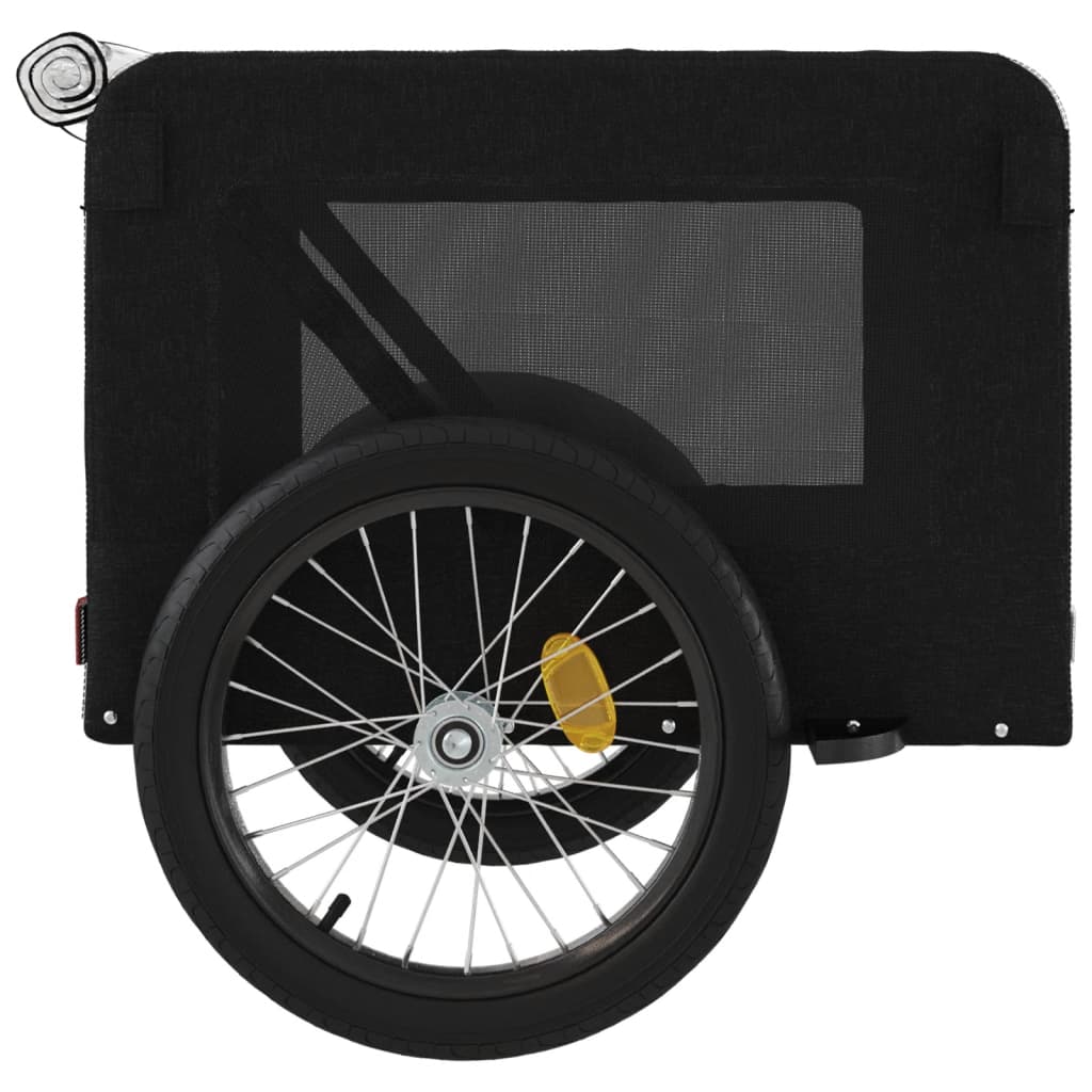 Rimorchio da Bici per Animali Nero Oxford e Ferro - homemem39