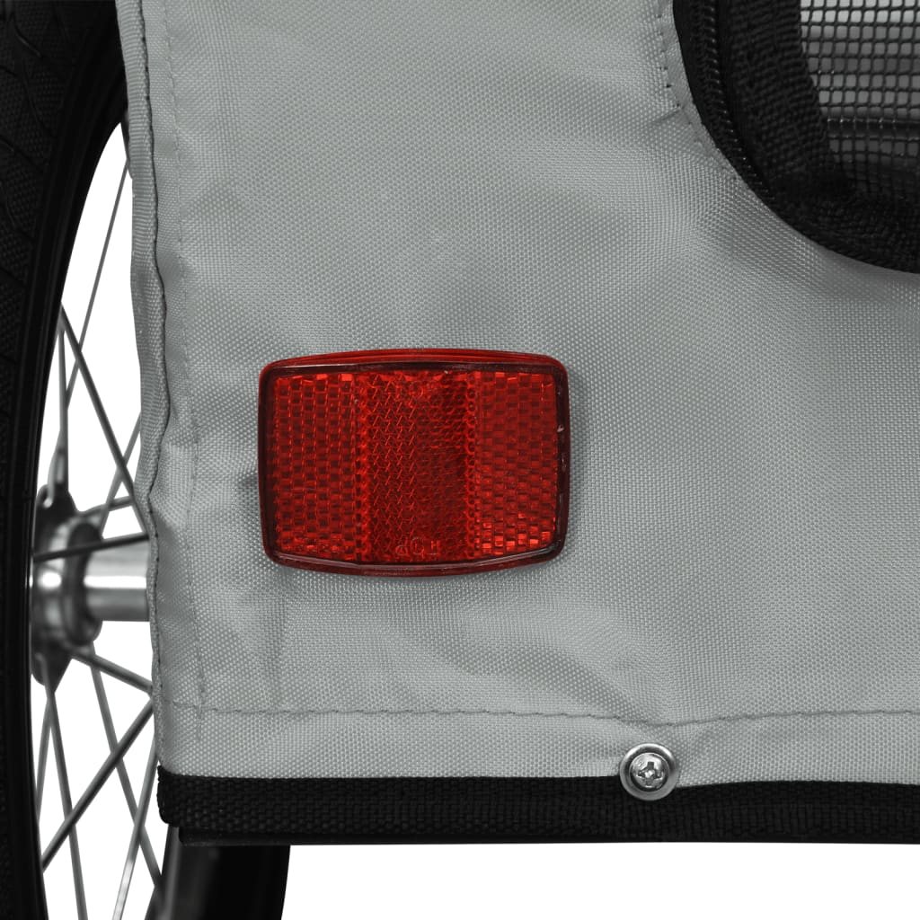 Rimorchio da Bici per Animali Grigio Oxford e Ferro | homemem39