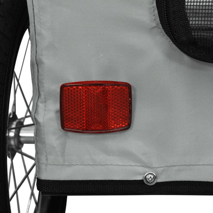 Rimorchio da Bici per Animali Grigio Oxford e Ferro - homemem39