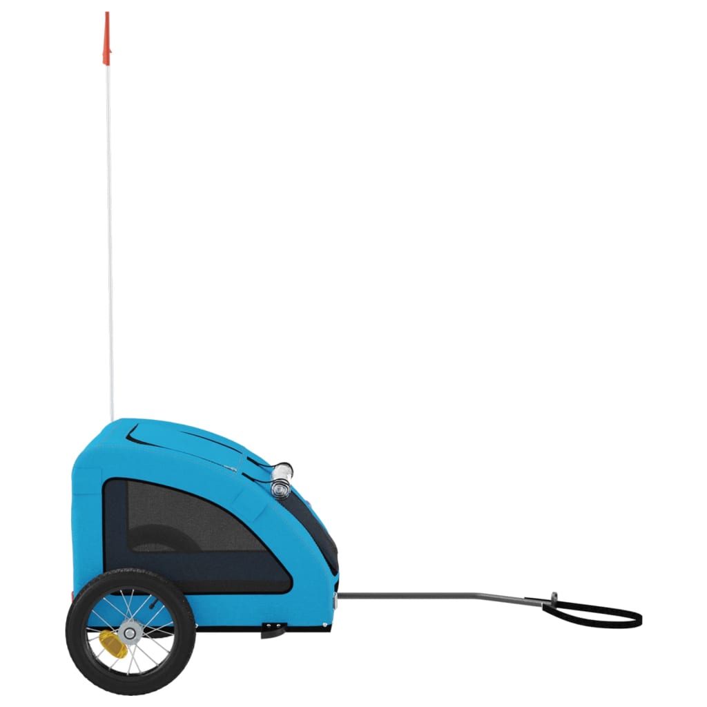Rimorchio da Bici per Animali Blu Oxford e Ferro - homemem39
