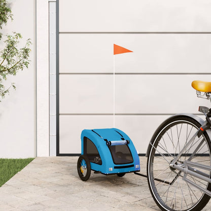 Rimorchio da Bici per Animali Blu Oxford e Ferro - homemem39