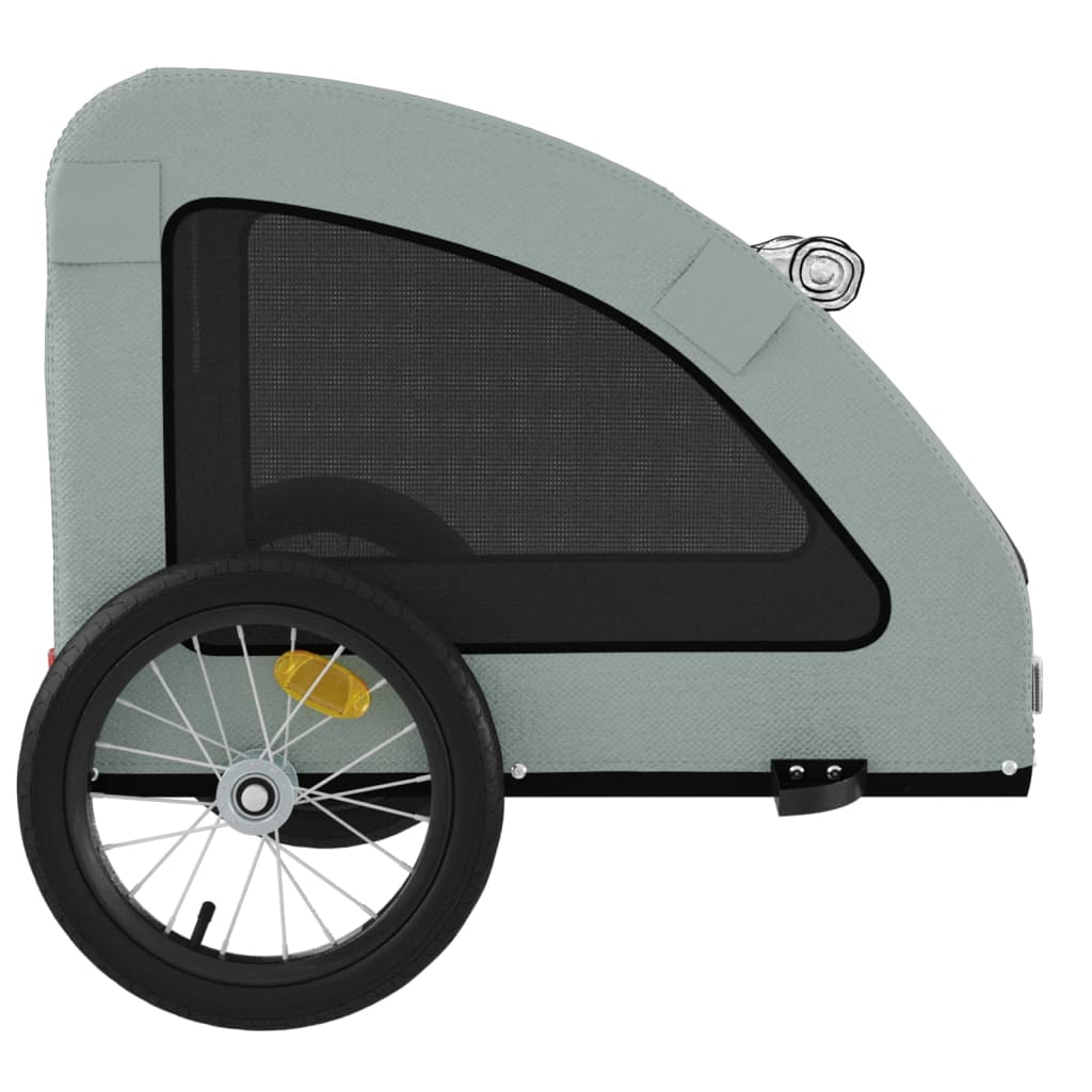 Rimorchio da Bici per Animali Grigio Oxford e Ferro - homemem39