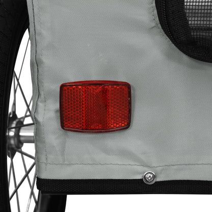 Rimorchio da Bici per Animali Grigio Oxford e Ferro - homemem39
