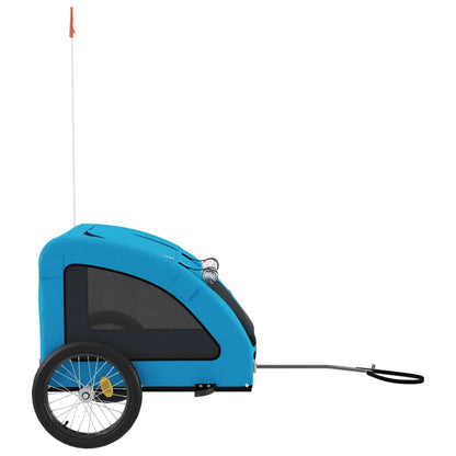 Rimorchio da Bici per Animali Blu Oxford e Ferro - homemem39