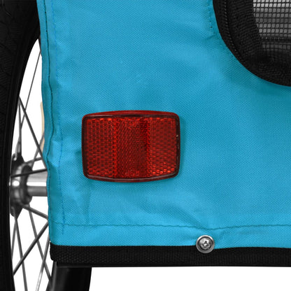 Rimorchio da Bici per Animali Blu Oxford e Ferro - homemem39