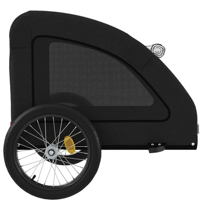 Rimorchio da Bici per Animali Nero Oxford e Ferro - homemem39