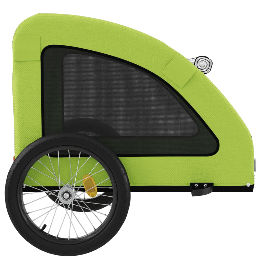 Rimorchio da Bici per Animali Verde Oxford e Ferro - homemem39
