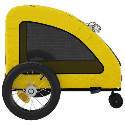 Rimorchio da Bici per Animali Giallo Oxford e Ferro - homemem39