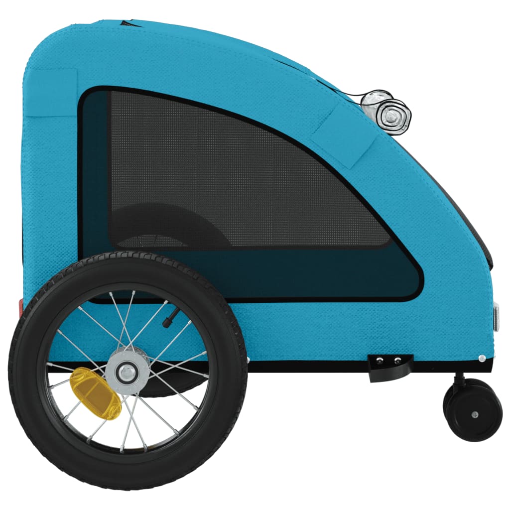 Rimorchio da Bici per Animali Blu Oxford e Ferro - homemem39