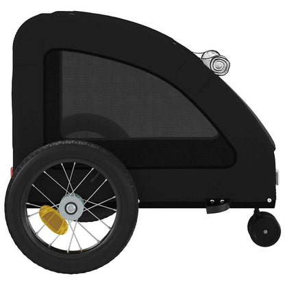 Rimorchio da Bici per Animali Nero Oxford e Ferro - homemem39