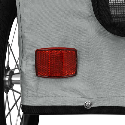 Rimorchio da Bici per Animali Grigio Oxford e Ferro - homemem39