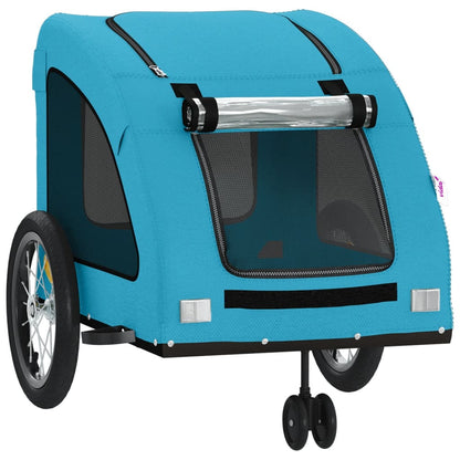 Rimorchio da Bici per Animali Blu Oxford e Ferro - homemem39