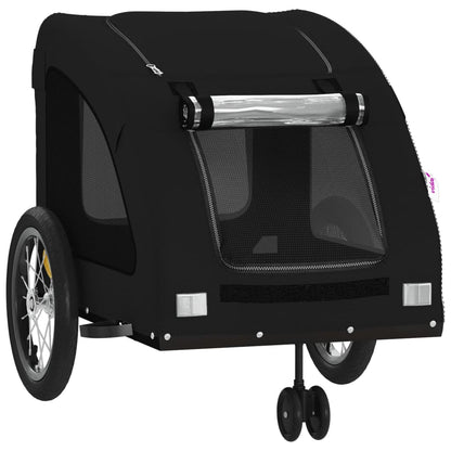 Rimorchio da Bici per Animali Nero Oxford e Ferro - homemem39