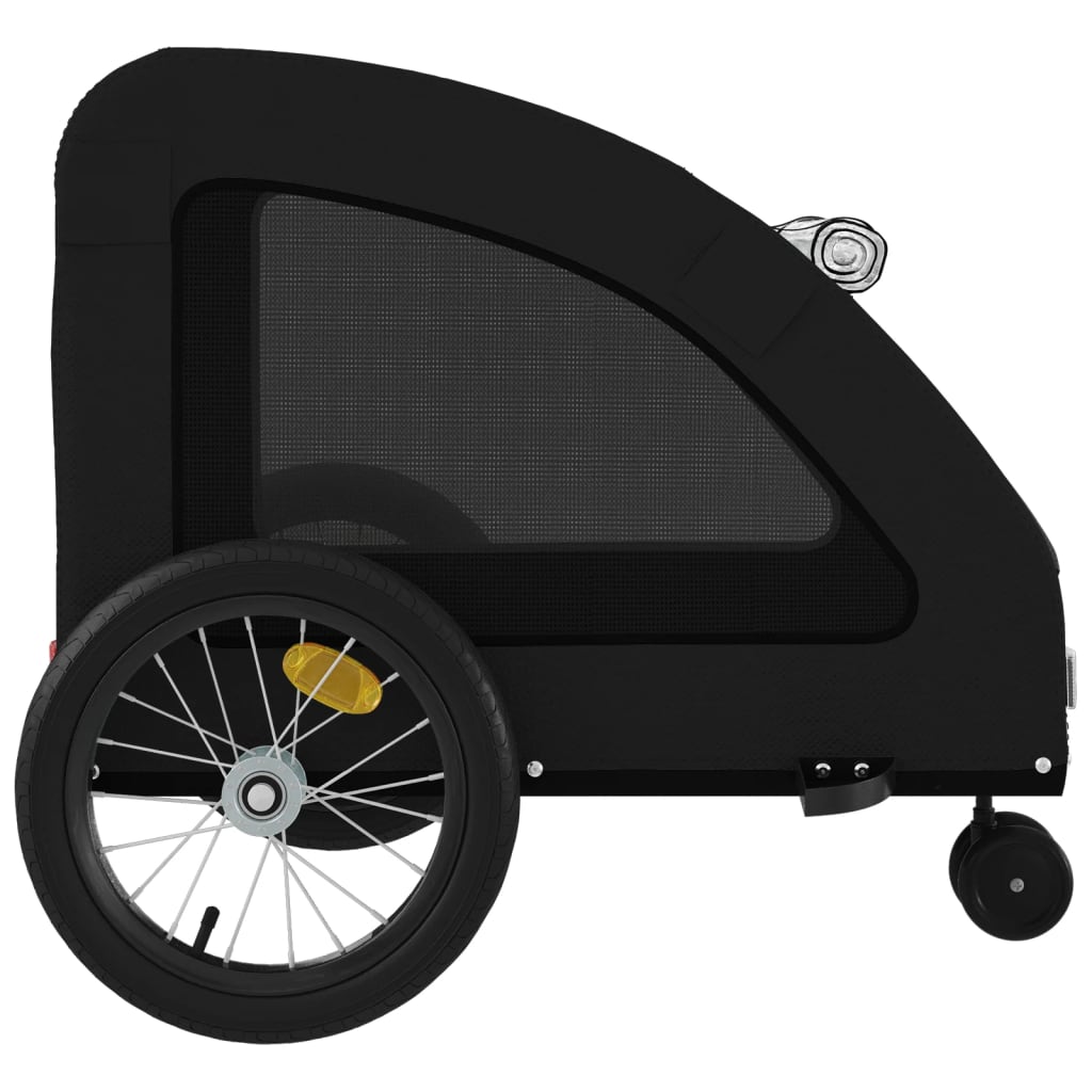 Rimorchio da Bici per Animali Nero Oxford e Ferro - homemem39