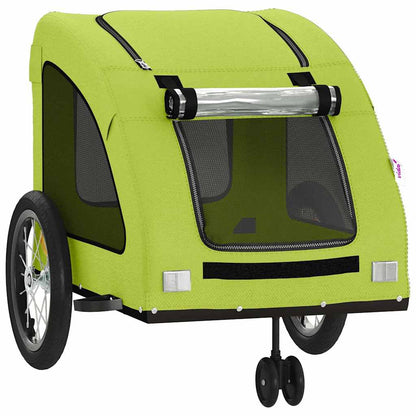 Rimorchio da Bici per Animali Verde Oxford e Ferro | homemem39